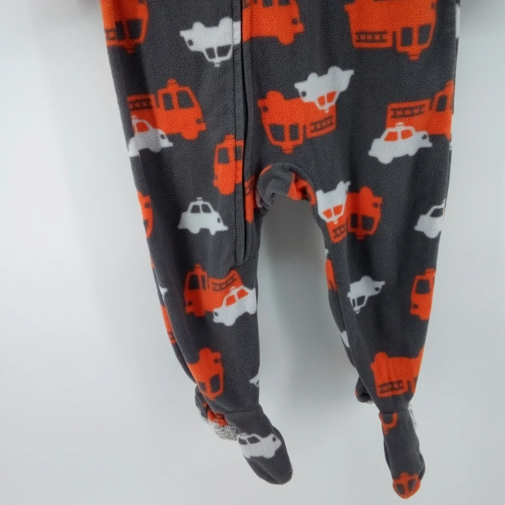 Carter's Child of Mine Cotton Blend 18 Months One Piece Footie Pajamas Orange